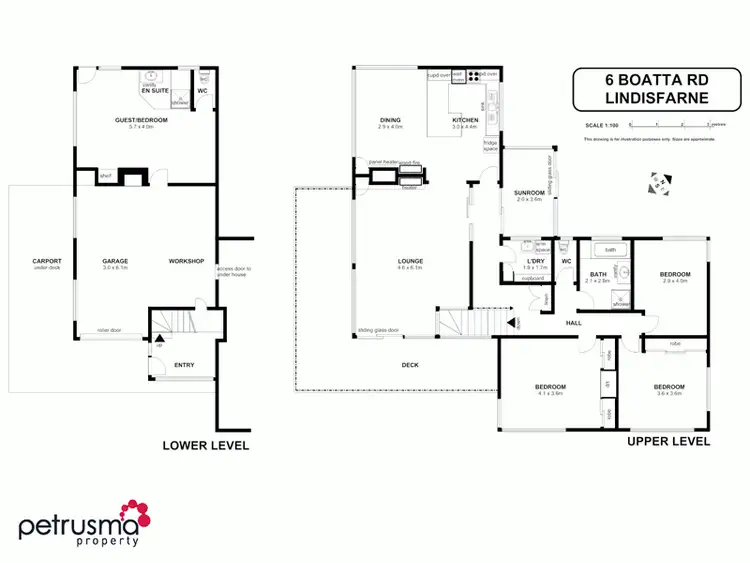 Floorplan of Homely house listing, 6 Boatta Road, Lindisfarne TAS 7015