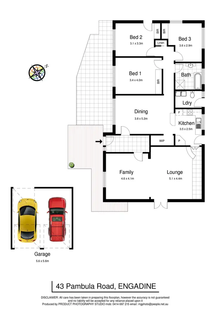 Floorplan of Homely house listing, 43 Pambula Road, Engadine NSW 2233