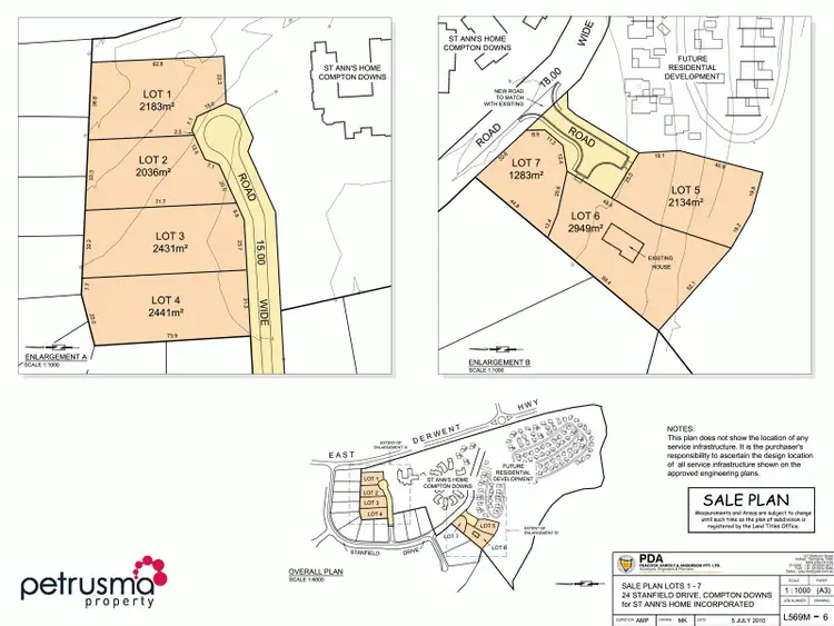 Floorplan of Homely land listing, 35 Stanfield Drive, Old Beach TAS 7017