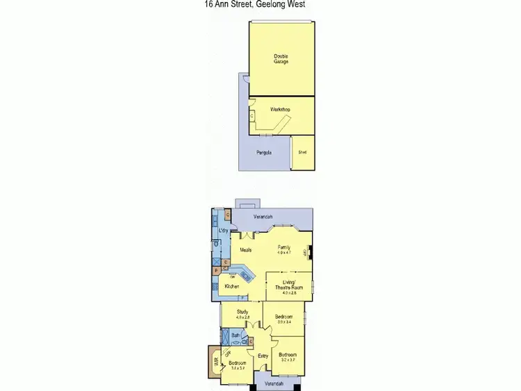 Floorplan of Homely house listing, 16 Ann Street, Geelong West VIC 3218