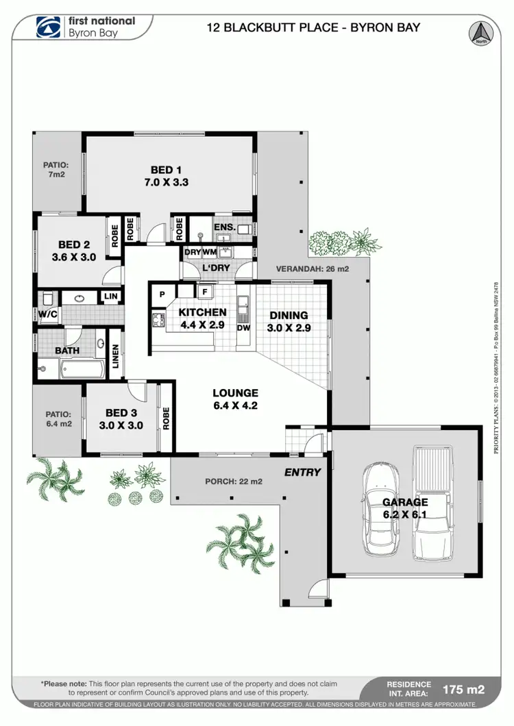 Floorplan of Homely house listing, 12 Blackbutt Place, Byron Bay NSW 2481