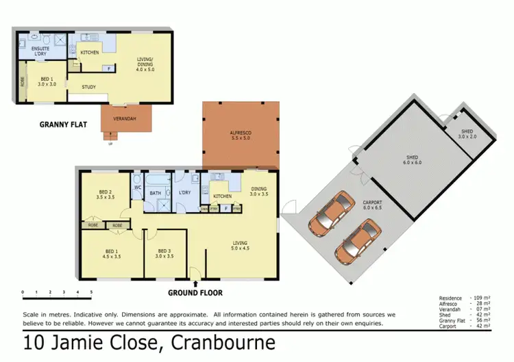 Floorplan of Homely house listing, 10 JAMIE CLOSE, Cranbourne VIC 3977