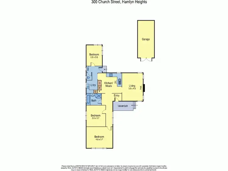 Floorplan of Homely house listing, 300 Church St, Hamlyn Heights VIC 3215