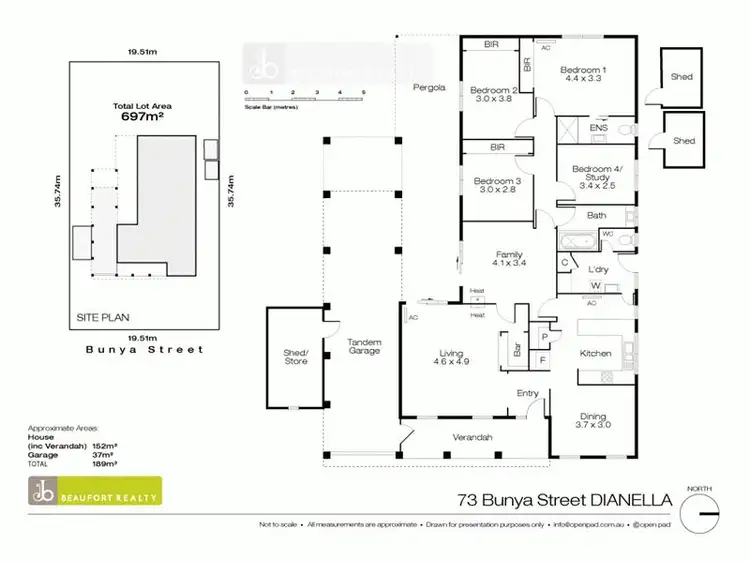 Floorplan of Homely house listing, 73 Bunya Street, Dianella WA 6059