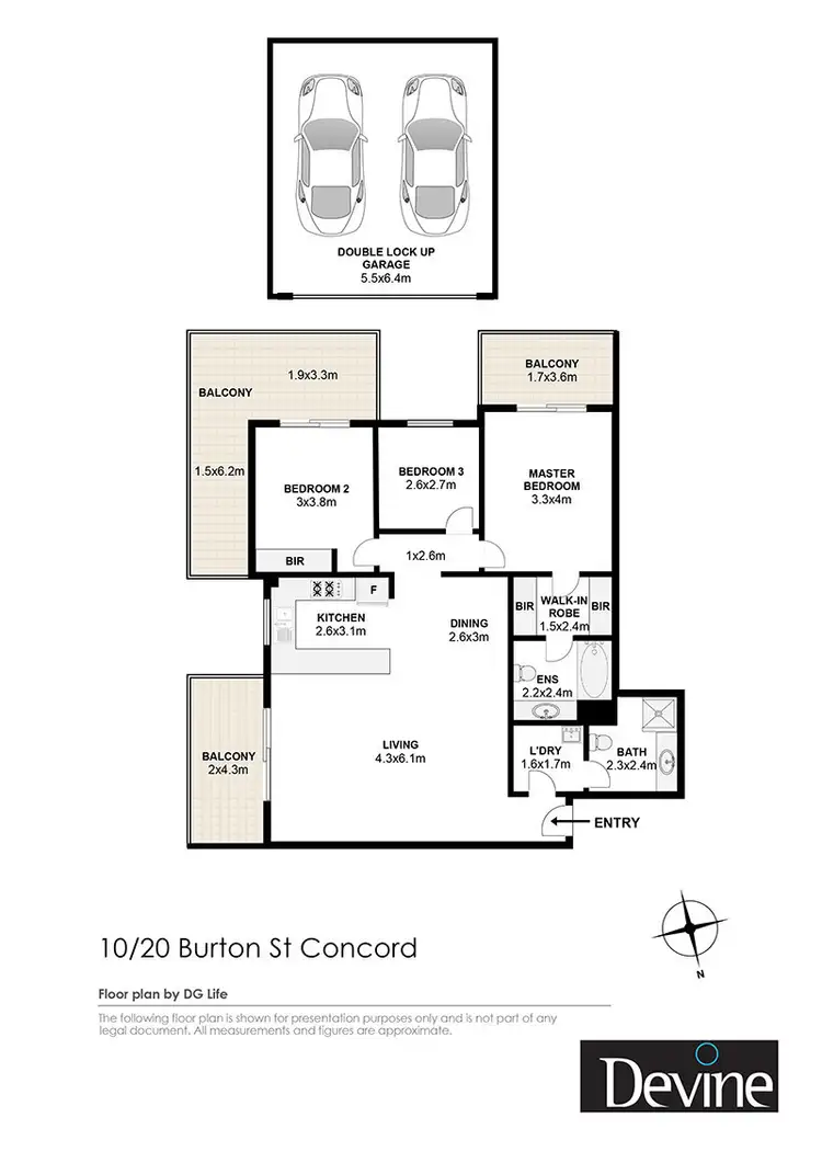 Floorplan of Homely apartment listing, 10/20 Burton Street, Concord NSW 2137