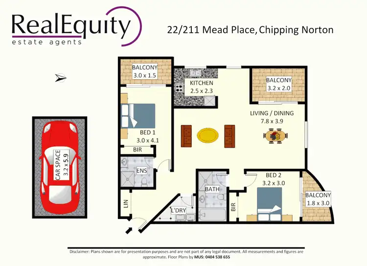 Floorplan of Homely unit listing, 22/211 Mead Place, Chipping Norton NSW 2170