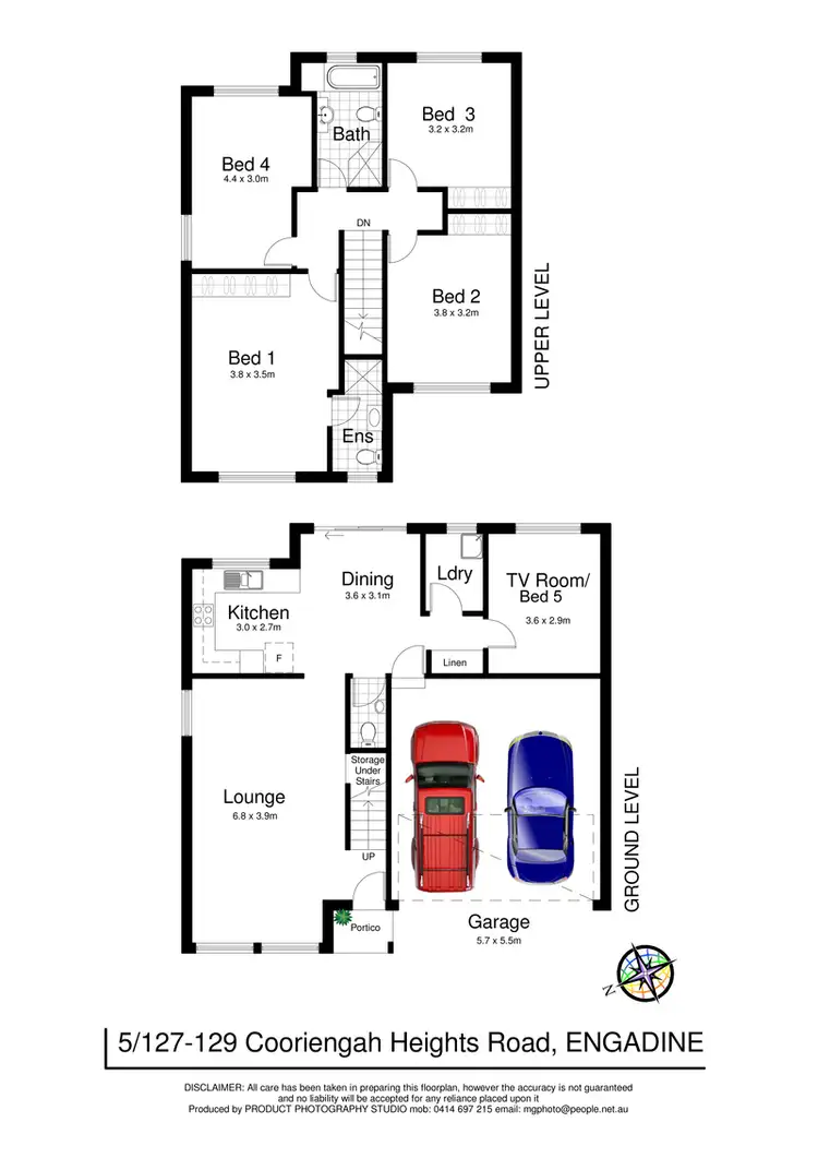 Floorplan of Homely townhouse listing, 5/127-129 Cooriengah Heights Road, Engadine NSW 2233