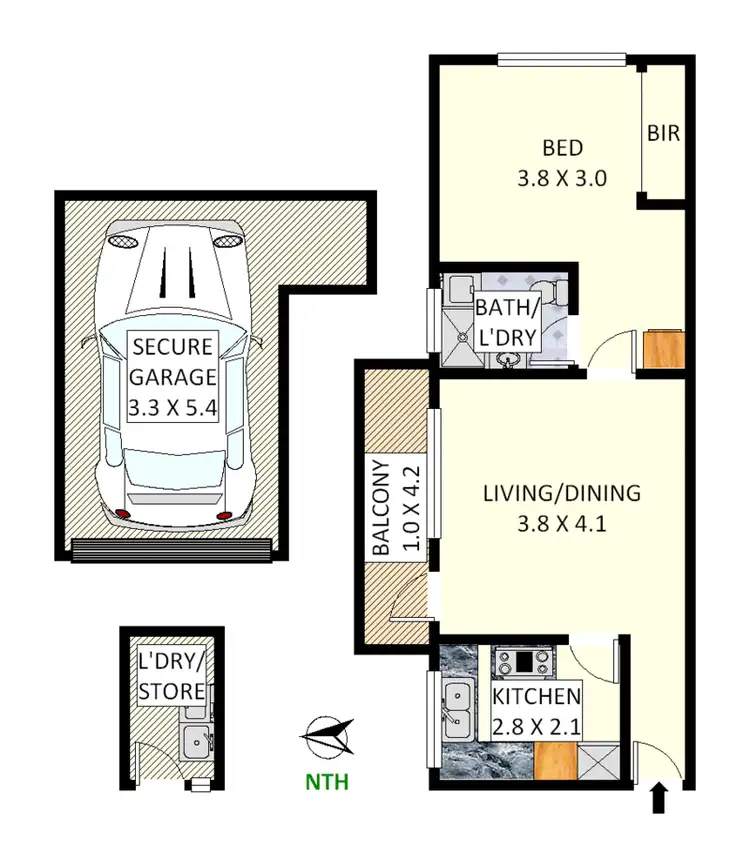 Floorplan of Homely apartment listing, 4/25 Wharf Road, Gladesville NSW 2111