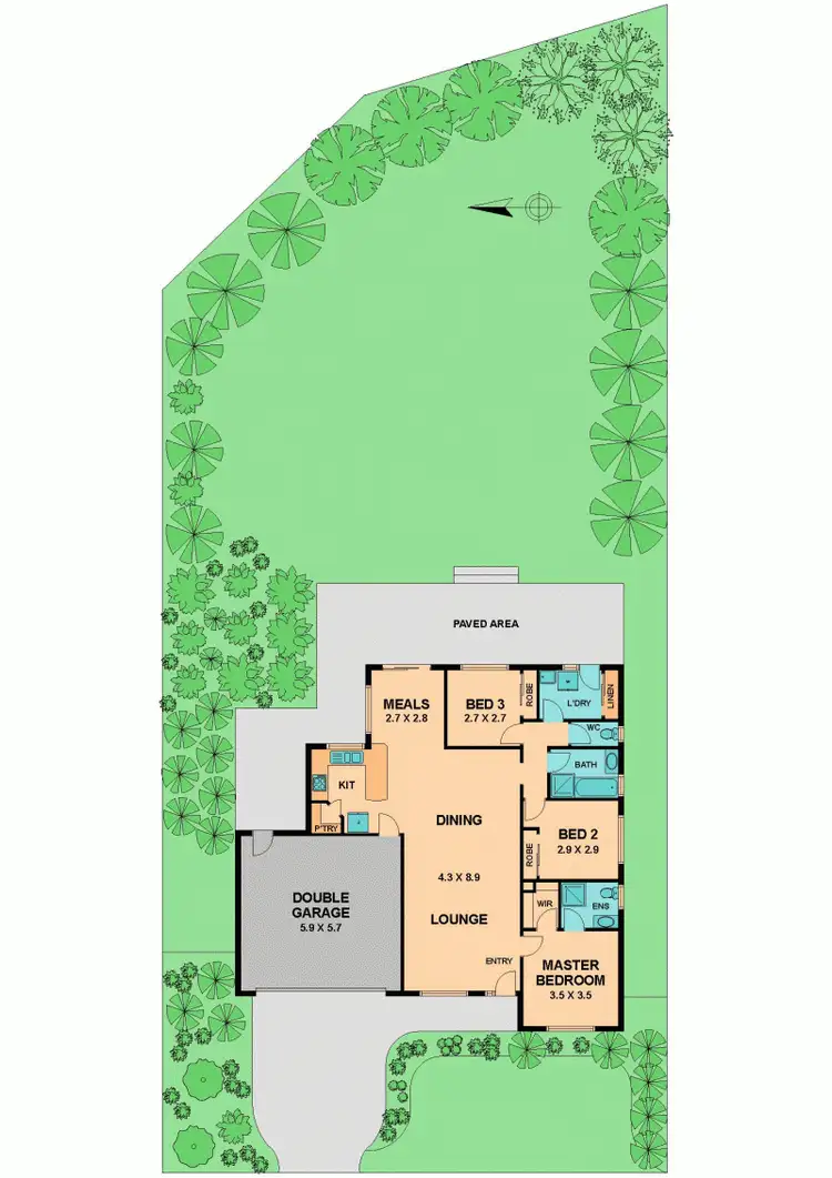 Floorplan of Homely house listing, 22 SIMONE STREET, Kilmore VIC 3764