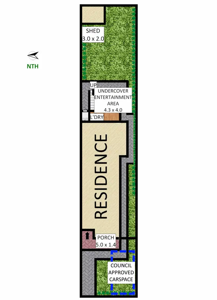 Floorplan of Homely semi-detached listing, 70 Brighton Street, Croydon Park NSW 2133