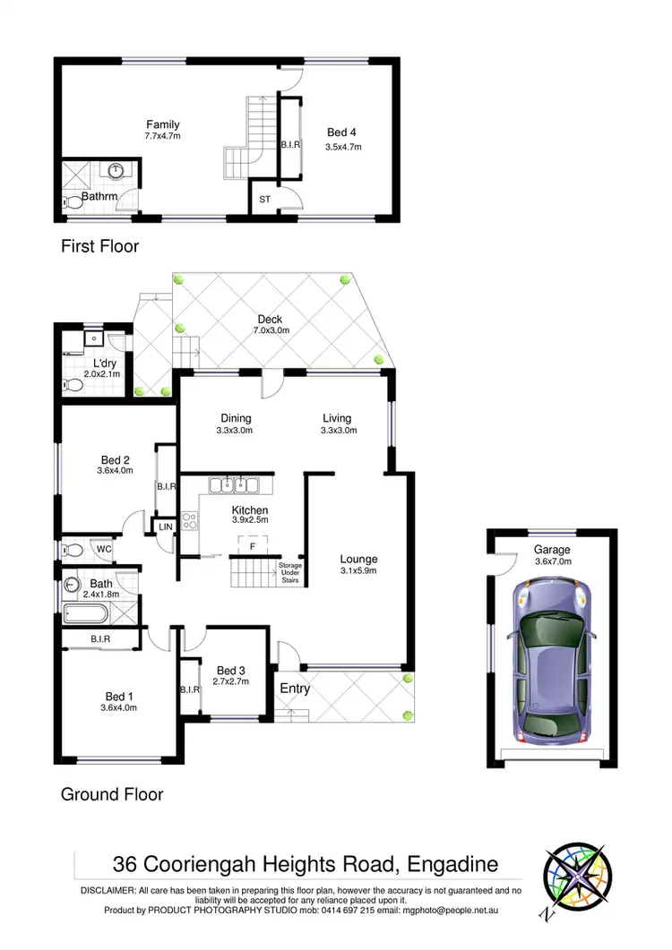 Floorplan of Homely house listing, 36 Cooriengah Heights Road, Engadine NSW 2233