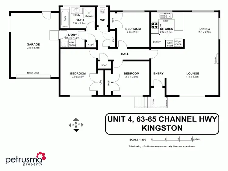 Floorplan of Homely villa listing, 4/63-65 Channel Highway, Kingston TAS 7050
