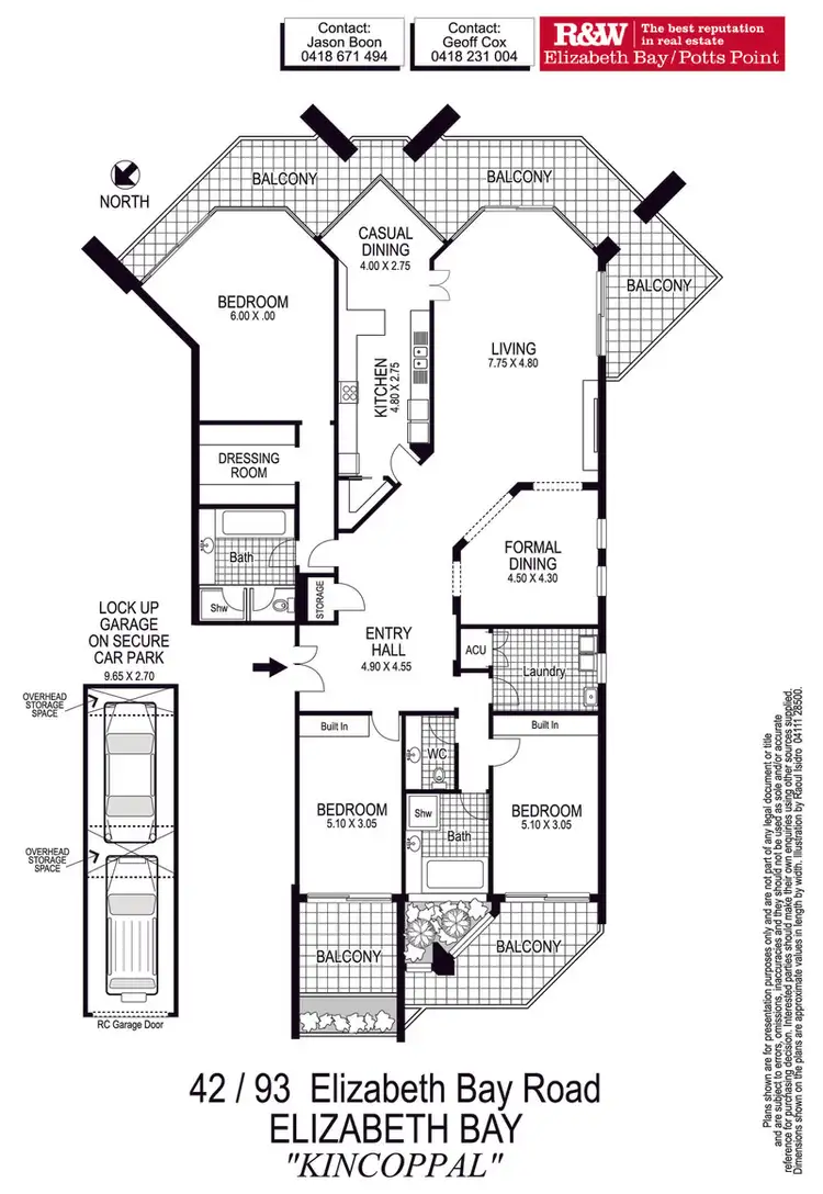 Floorplan of Homely apartment listing, 42/93 Elizabeth Bay Road, Elizabeth Bay NSW 2011