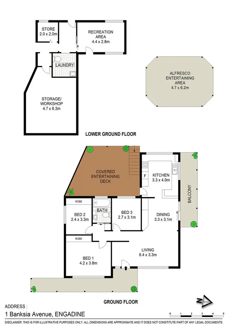 Floorplan of Homely house listing, 1 Banksia Avenue, Engadine NSW 2233