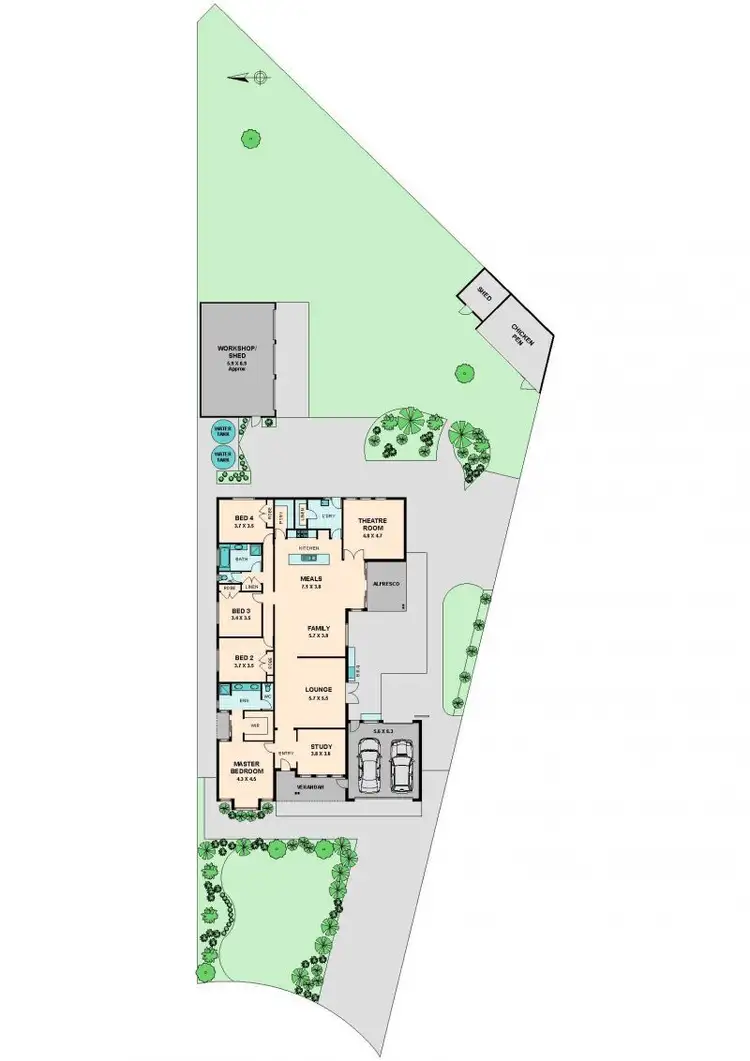 Floorplan of Homely house listing, 24 SPORTS AVENUE, Kilmore VIC 3764