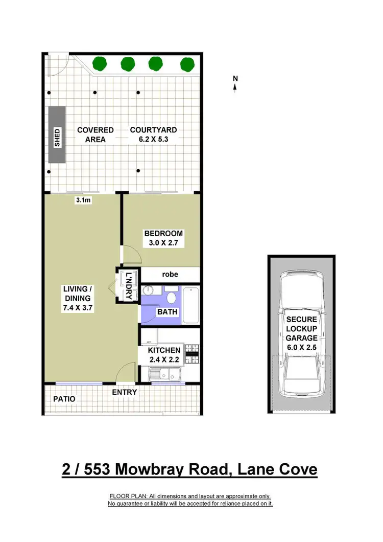 Floorplan of Homely apartment listing, 2/553 Mowbray Road, Lane Cove NSW 2066