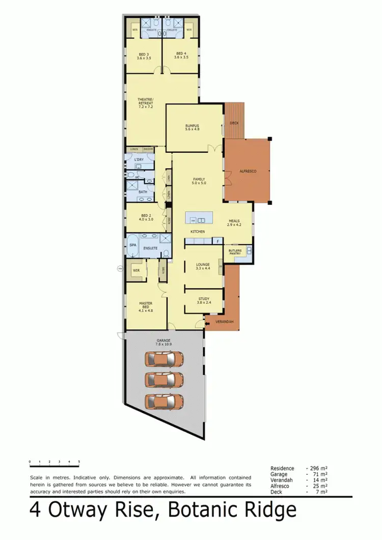 Floorplan of Homely house listing, 4 OTWAY RISE, Botanic Ridge VIC 3977