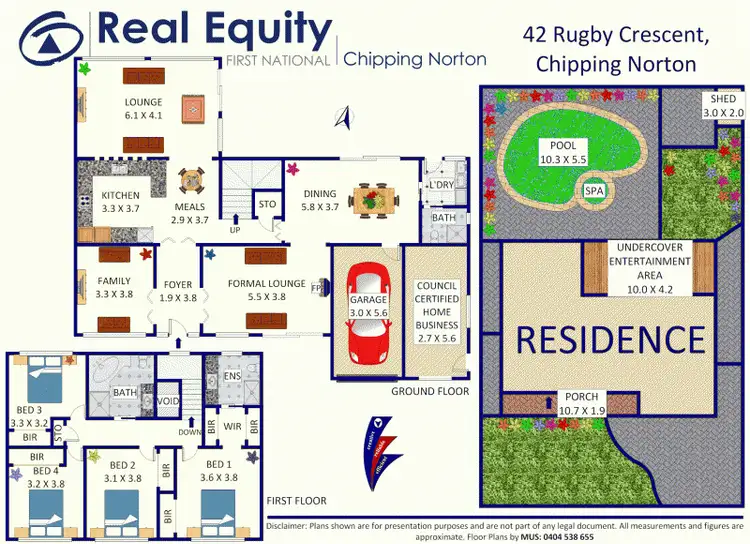 Floorplan of Homely house listing, 42 Rugby Crescent, Chipping Norton NSW 2170