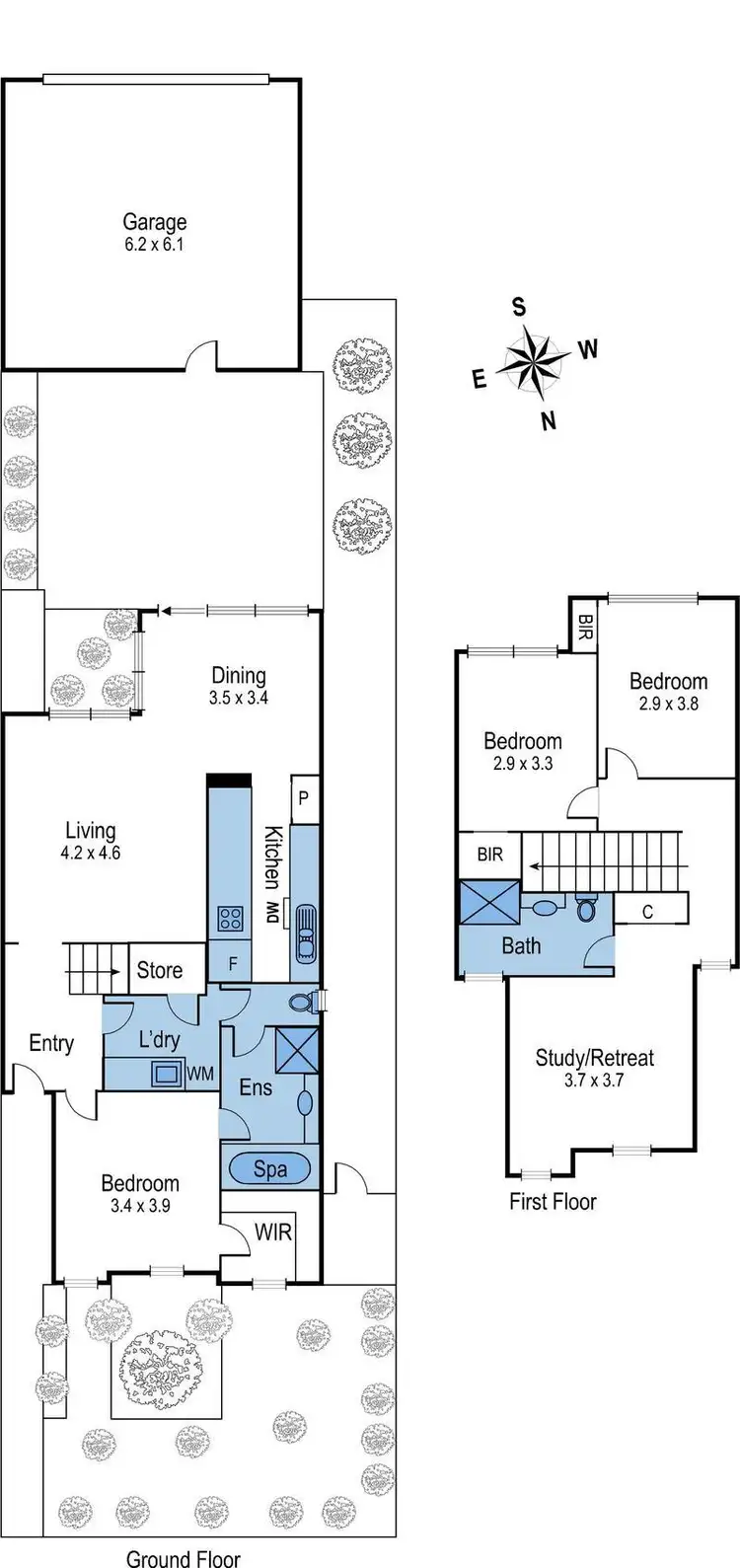 Floorplan of Homely townhouse listing, 2/71 Nicholas Street, Newtown VIC 3220