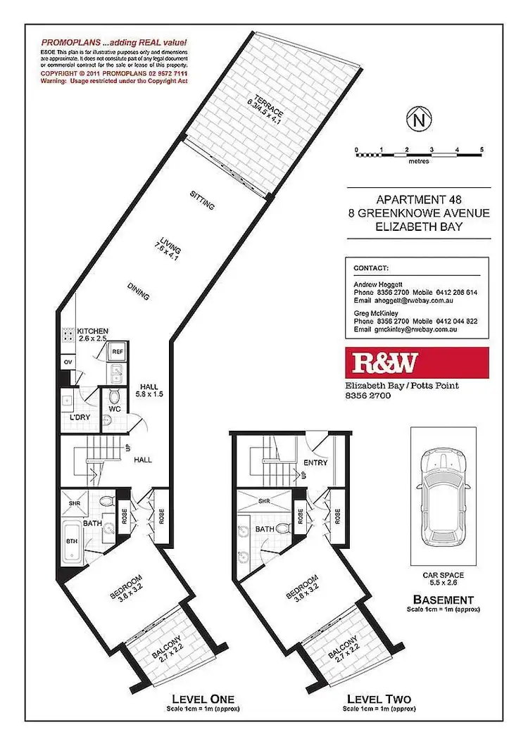 Floorplan of Homely apartment listing, 48/8 Greenknowe Avenue, Elizabeth Bay NSW 2011