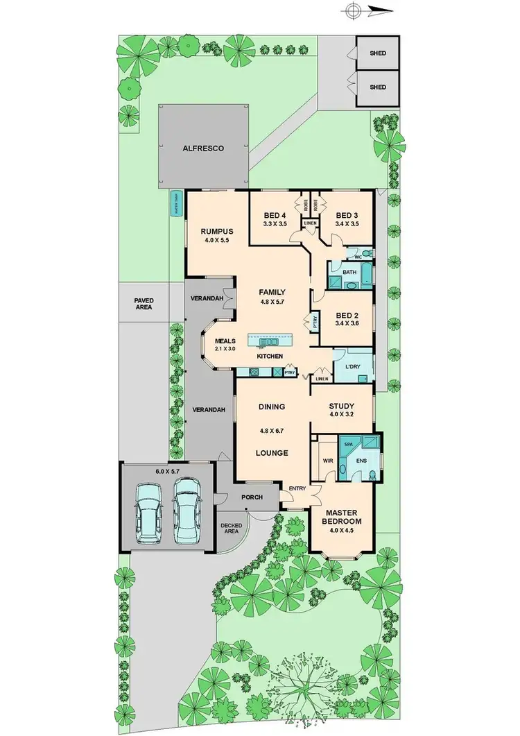Floorplan of Homely house listing, 12 HOPKINS WAY, Wallan VIC 3756