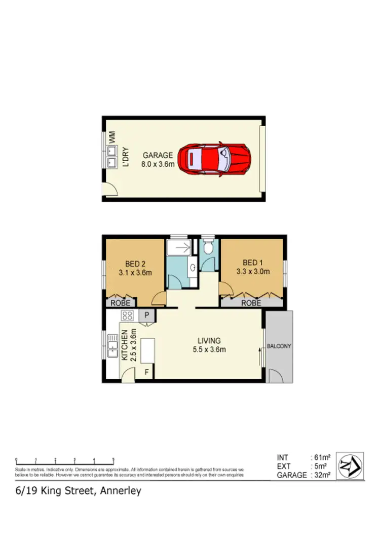 Floorplan of Homely unit listing, 6/19 King Street, Annerley QLD 4103