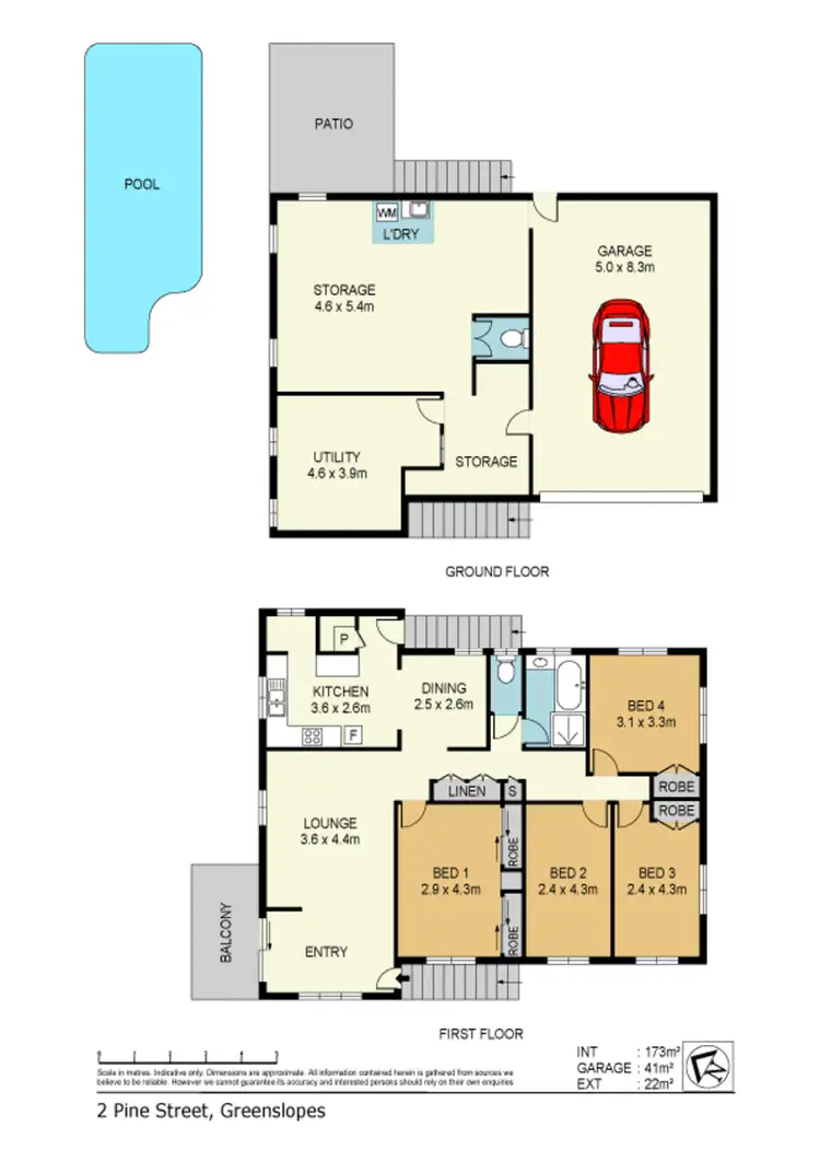 Floorplan of Homely house listing, 2 Pine Street, Greenslopes QLD 4120