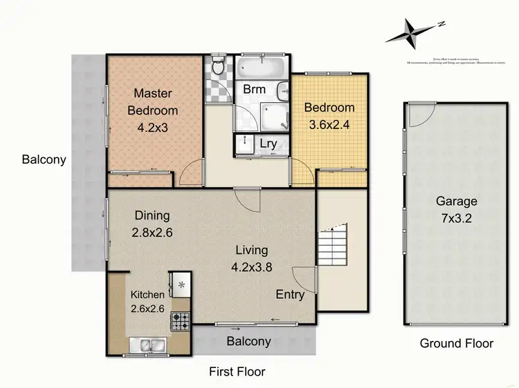 Floorplan of Homely unit listing, 1/46 Noble street, Clayfield QLD 4011