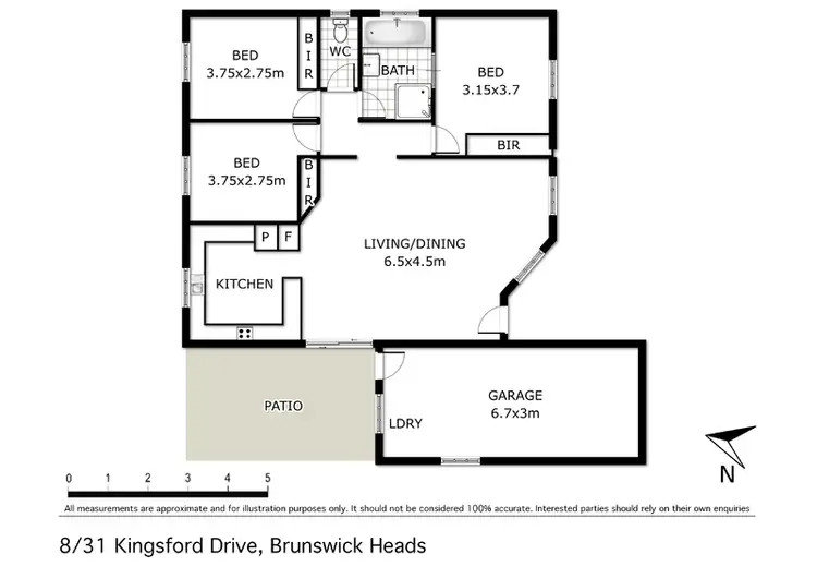 Floorplan of Homely house listing, 8/31 Kingsford Drive, Brunswick Heads NSW 2483