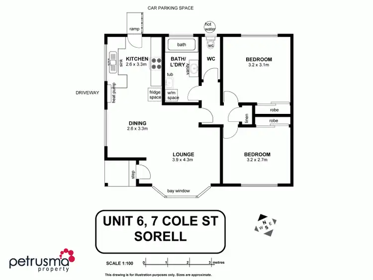 Floorplan of Homely unit listing, 6/7 Cole Street, Sorell TAS 7172