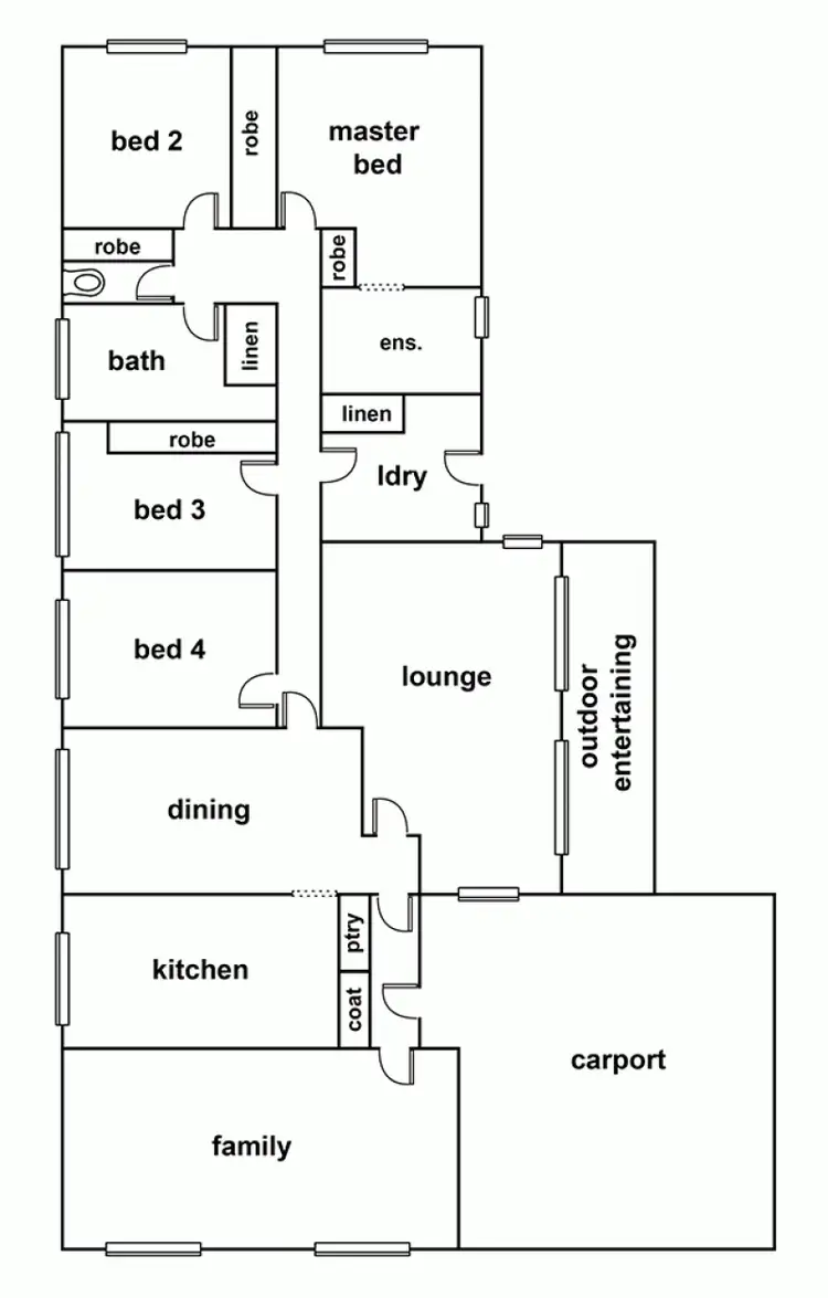Floorplan of Homely house listing, 236 Baillie Street, Horsham VIC 3400