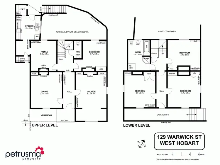 Floorplan of Homely house listing, 129 Warwick Street, West Hobart TAS 7000