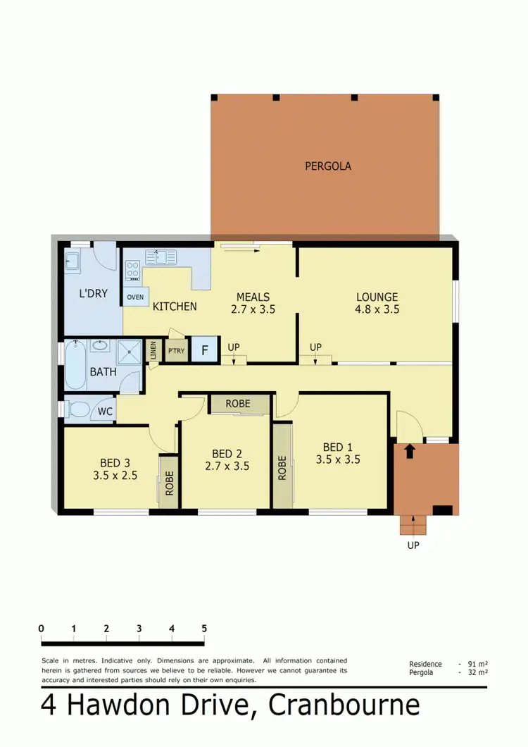 Floorplan of Homely house listing, 4 HAWDON DRIVE, Cranbourne VIC 3977