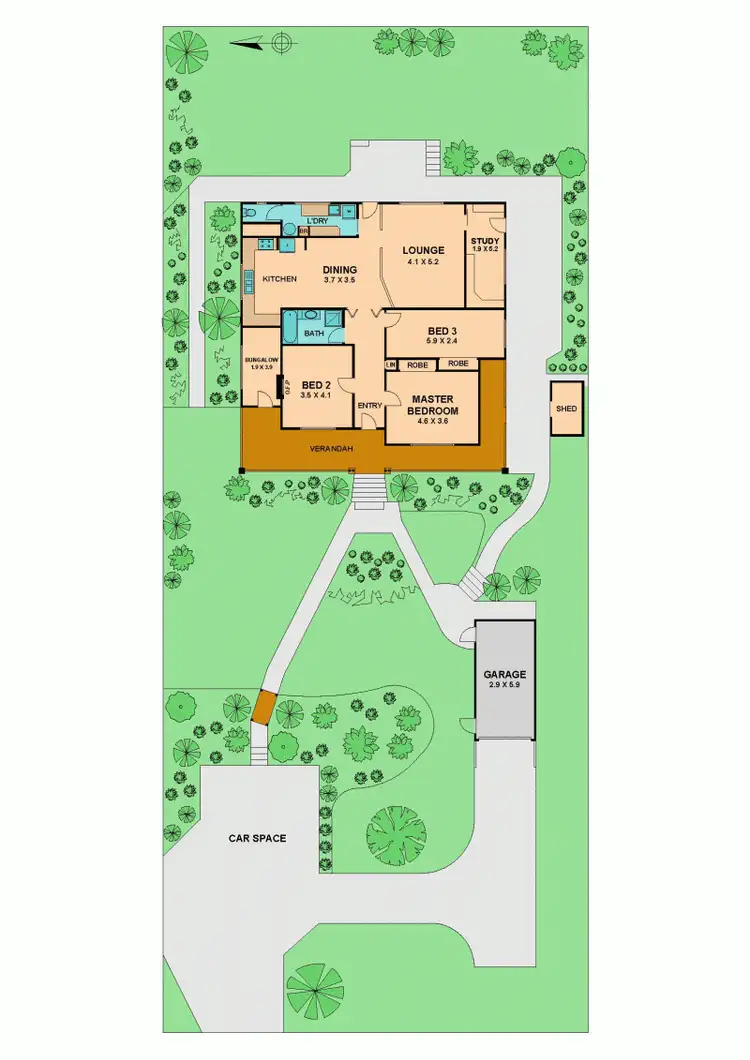 Floorplan of Homely house listing, 16 ALBERT STREET, Kilmore VIC 3764