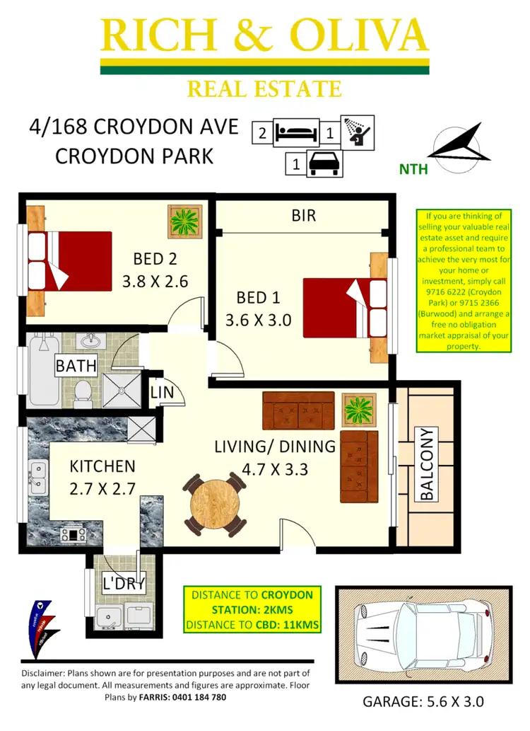 Floorplan of Homely apartment listing, 4/168 Croydon Avenue, Croydon Park NSW 2133