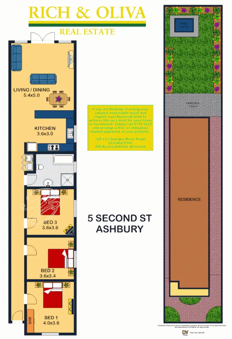 Floorplan of Homely house listing, 5 Second Street, Ashbury NSW 2193