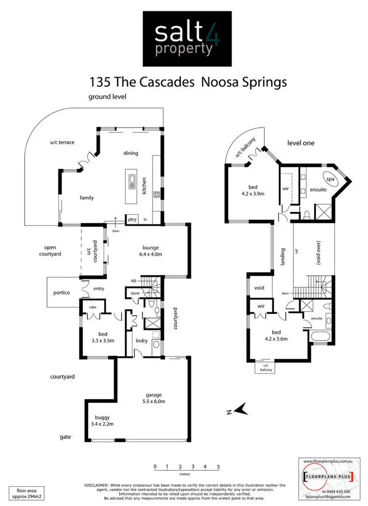 Floorplan of Homely villa listing, 135 The Cascades Noosa Springs Drive, Noosa Springs QLD 4567