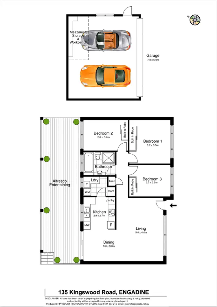 Floorplan of Homely house listing, 135 Kingswood Road, Engadine NSW 2233