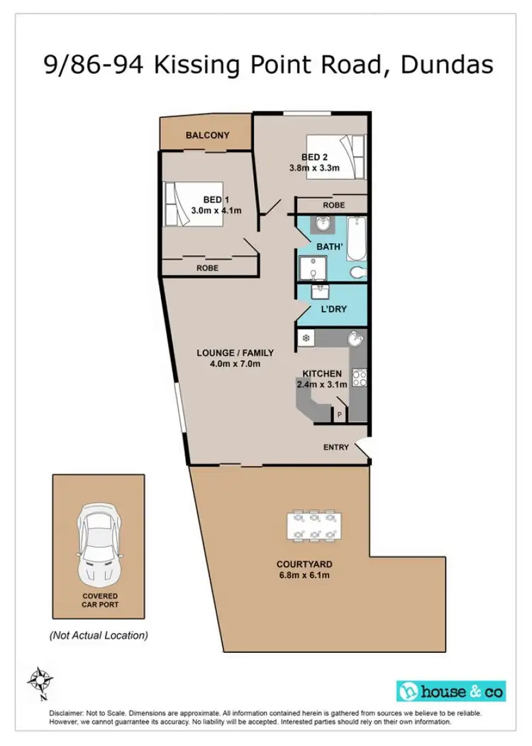 Floorplan of Homely apartment listing, 9/86-94 Kissing Point Road, Dundas NSW 2117