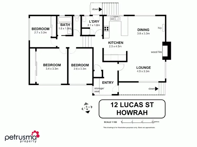 Floorplan of Homely house listing, 12 Lucas Street, Howrah TAS 7018