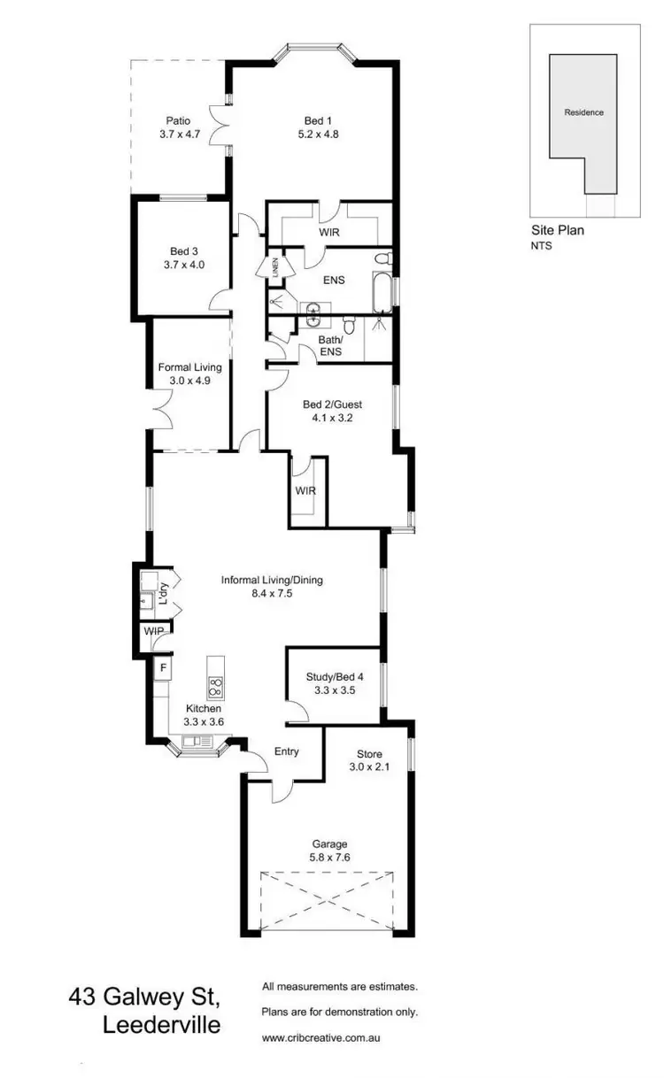 Floorplan of Homely house listing, 43 Galwey Street, Leederville WA 6007