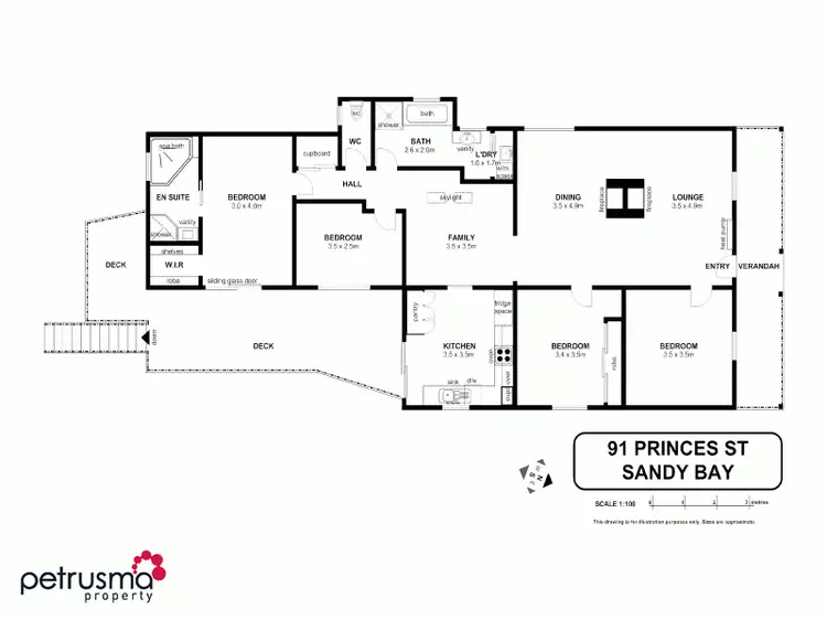 Floorplan of Homely house listing, 91 Princes Street, Sandy Bay TAS 7005