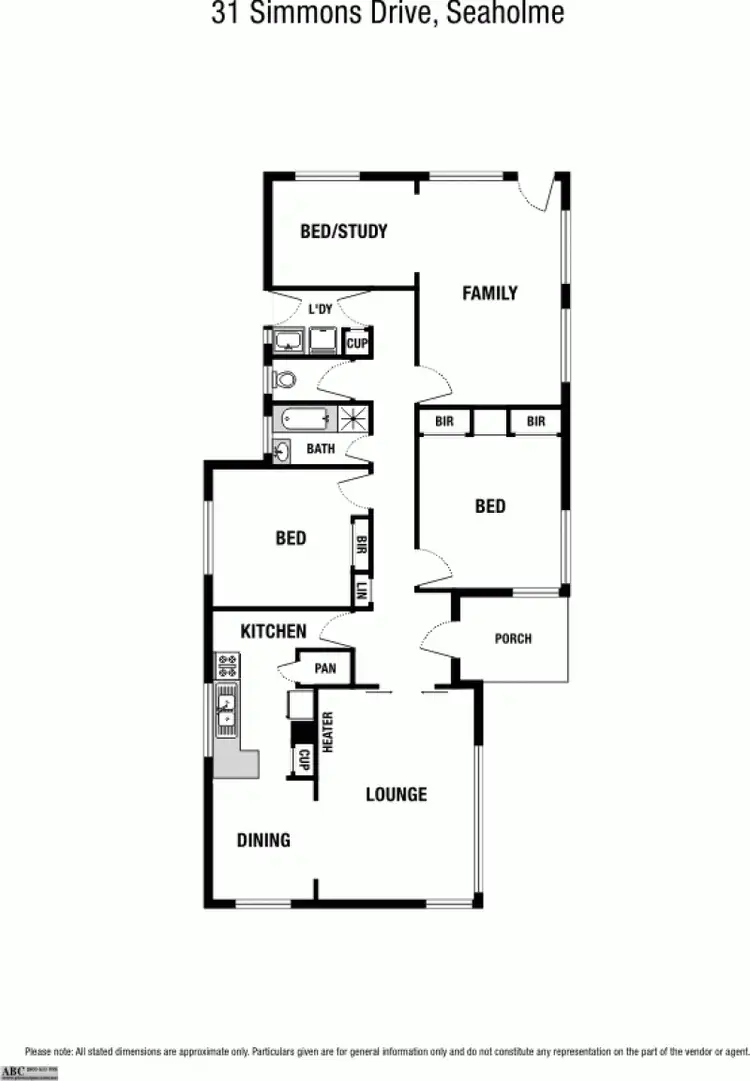 Floorplan of Homely house listing, 31 Simmons Drive, Seaholme VIC 3018