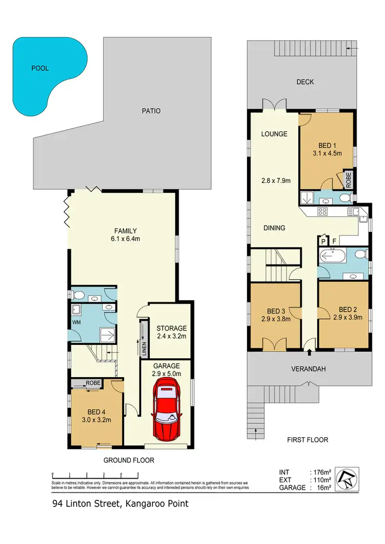 Floorplan of Homely house listing, 94 Linton Street, Kangaroo Point QLD 4169