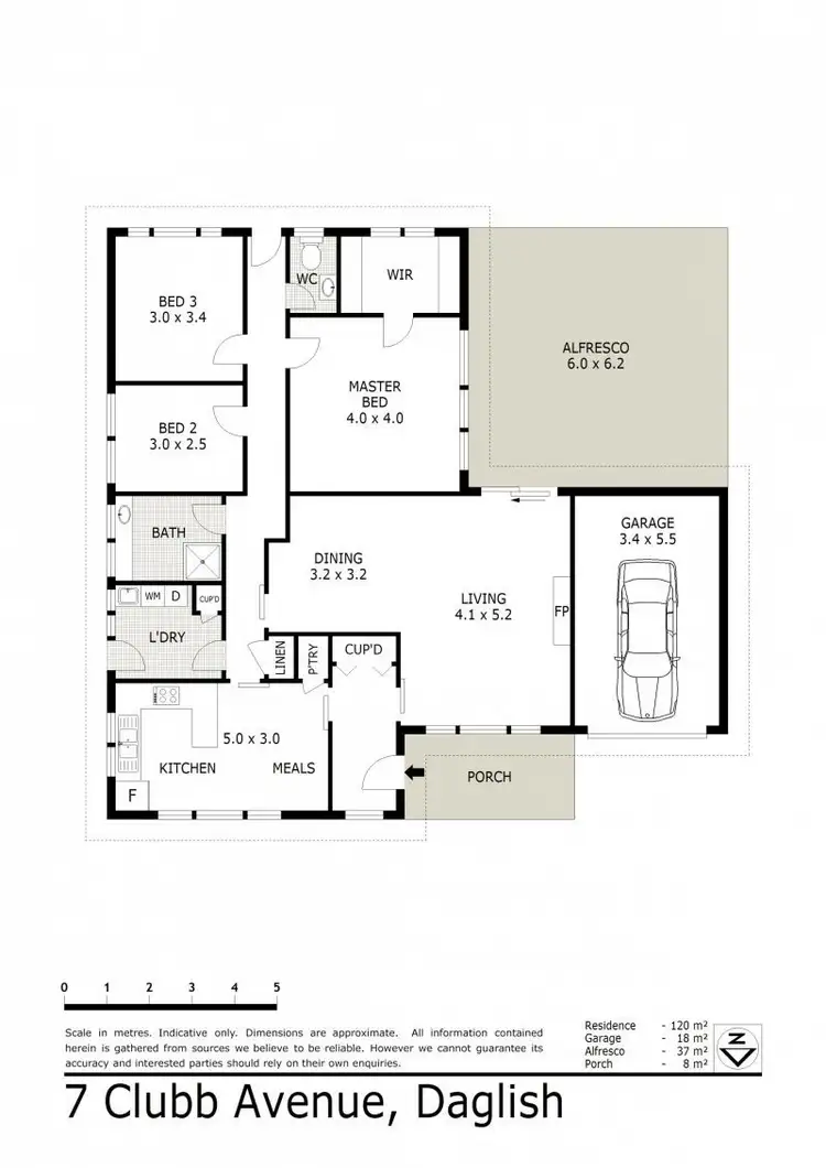 Floorplan of Homely house listing, 7 Clubb Avenue, Daglish WA 6008