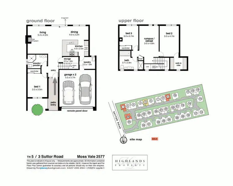 Floorplan of Homely villa listing, 2/3-5 Suttor Road, Moss Vale NSW 2577