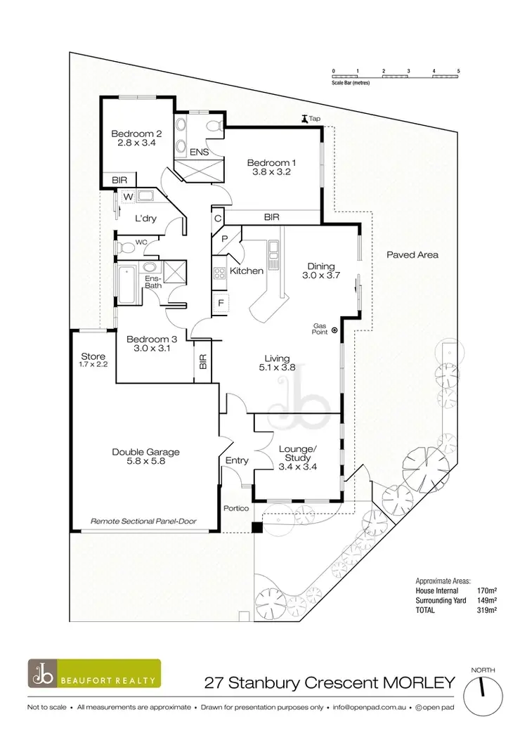 Floorplan of Homely house listing, 27 Stanbury Crescent, Morley WA 6062