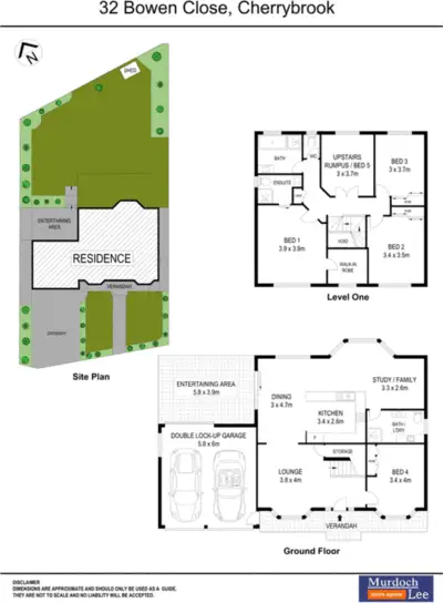 Floorplan of Homely house listing, 32 Bowen Close, Cherrybrook NSW 2126