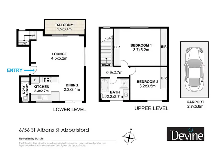 Floorplan of Homely apartment listing, 6/56 St Albans Street, Abbotsford NSW 2046