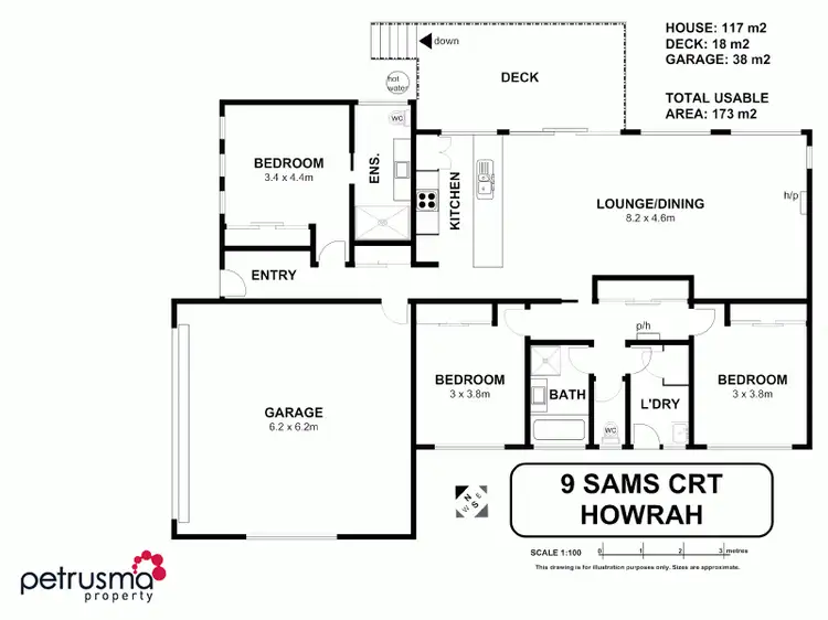 Floorplan of Homely house listing, 9 Sams Court, Howrah TAS 7018